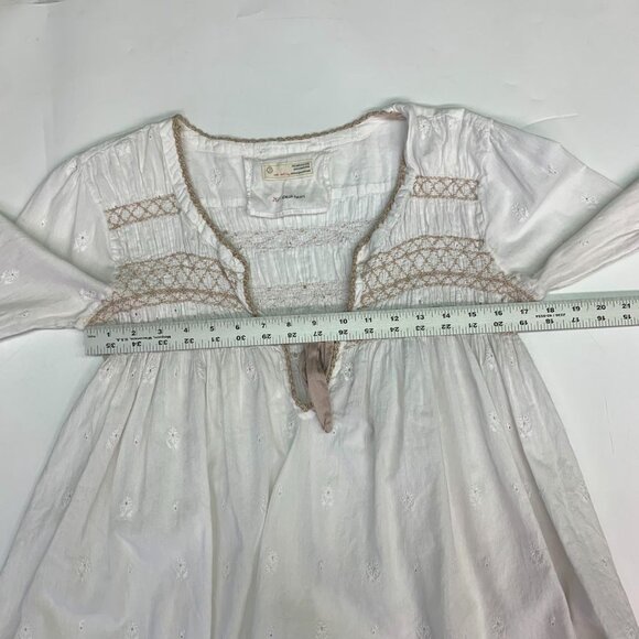 Odd Molly I Speak Heart Women's Boho Peasant Front Tie Long Sleeve Top Size L - Picture 11 of 13